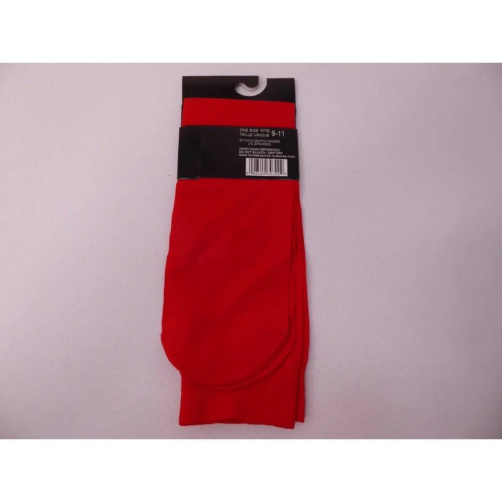 Nu & Nu Legs Comfort Brand Trouser Socks Size 9-11 Color Red with Spandex NEW